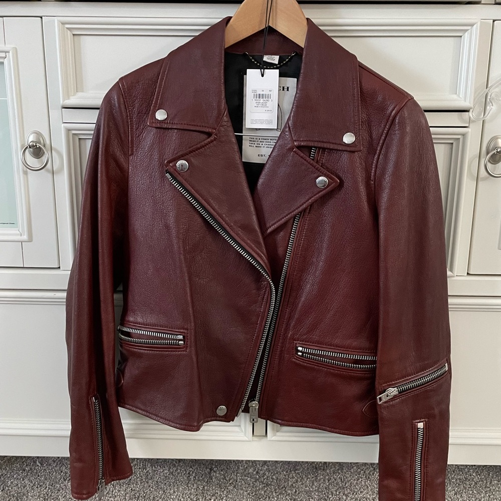 Coach Leather Biker Jacket